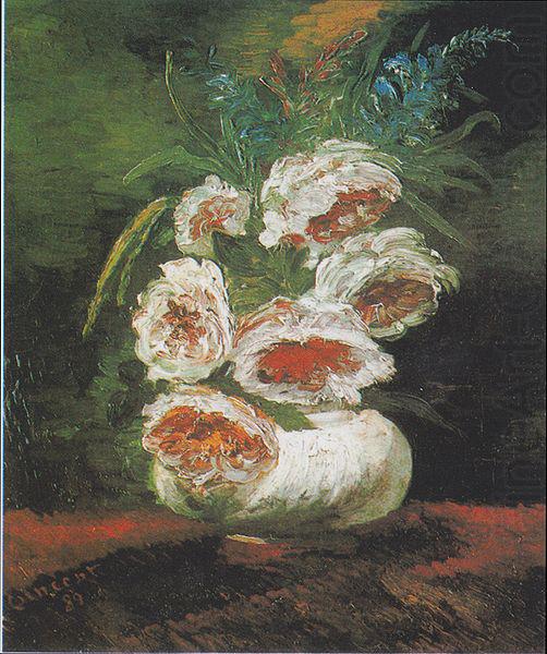 Vase of Peonies, Vincent Van Gogh